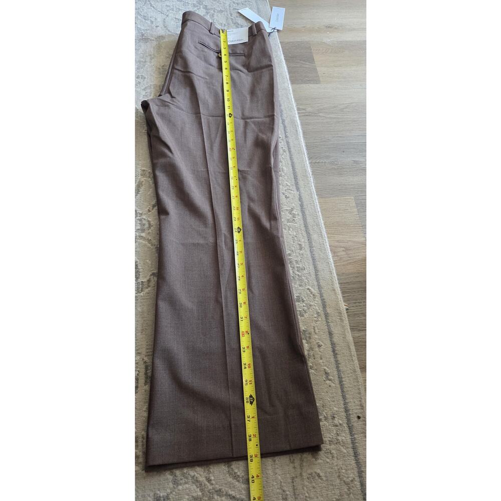 Calvin Klein Modern Fit Mid Rise Wide Leg Classic Career Wear Pants Sise 12 - Picture 5 of 15